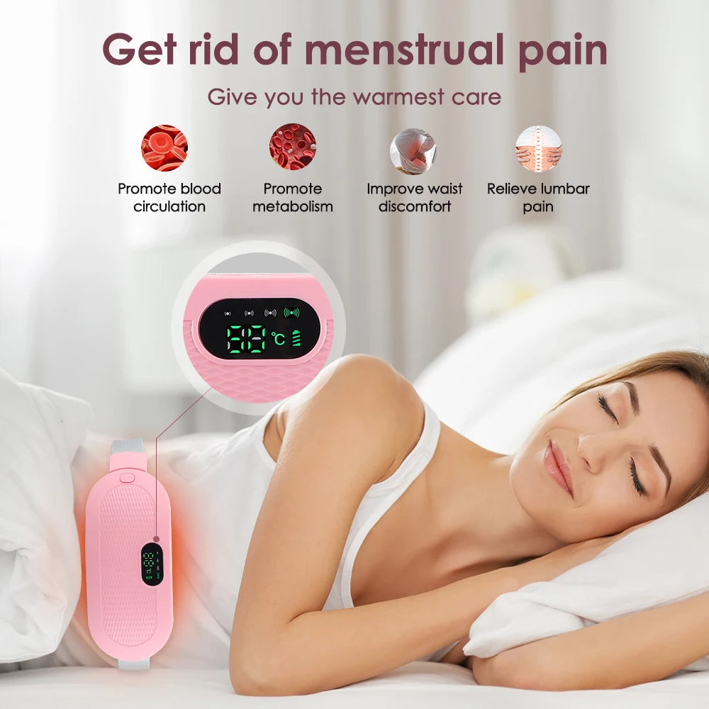 Alivio del dolor menstrual con almohadilla térmica
