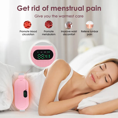 Alivio del dolor menstrual con almohadilla térmica