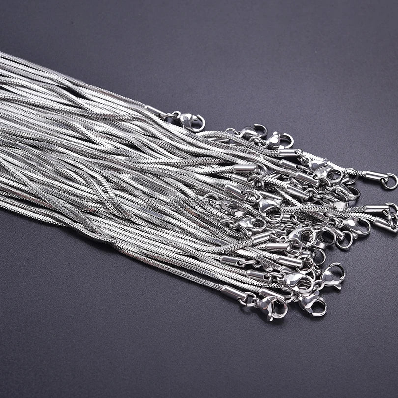 Snake Chain Necklace Stainless Steel