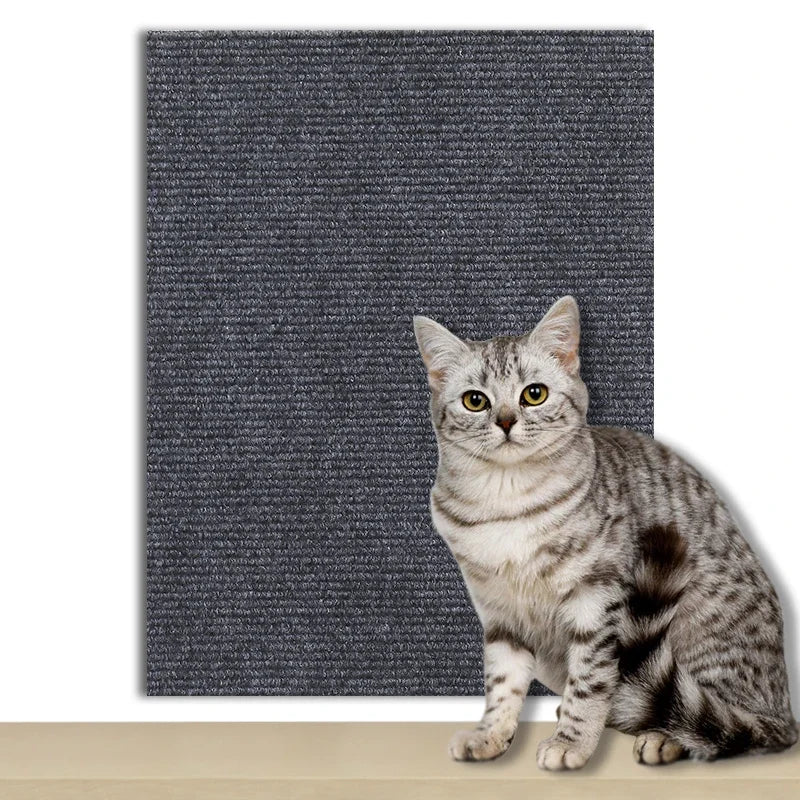 Alfombra autoadhesiva para rascar gatos, tablero para pared, antiarañazos, para sofá, bricolaje, protección para patas, afilable y recortable.