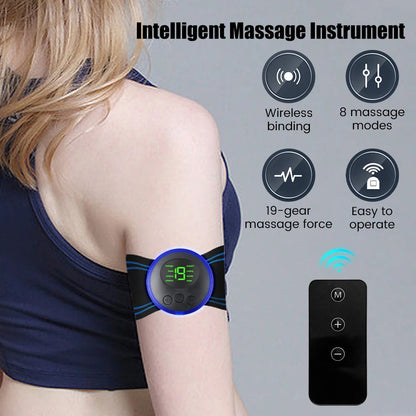 Masajeador de cuello EMS portátil para aliviar el dolor muscular