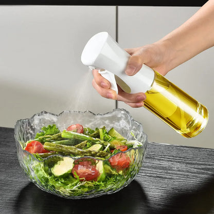 Botella pulverizadora de aceite de cocina, pulverizador de aceite de oliva para cocinar, 200/300/500 ml, botella pulverizadora neumática, dispensador de aceite en aerosol para barbacoa y fitness.