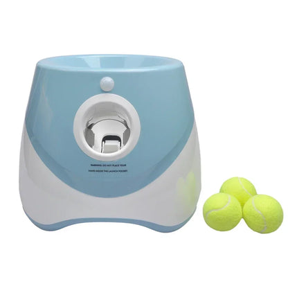 Juguete lanzador de pelotas para perros Productos para mascotas Juguetes para perros Mantener la salud de la mascota Lanzamiento automático 3 configuraciones de distancias Para jugar en interiores y exteriores