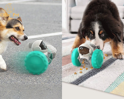 Juguete interactivo para perros, robot de vaso, comedero de comida lenta, dispensador de golosinas para cachorros y gatos, suministros para perros, entrenamiento intelectual.