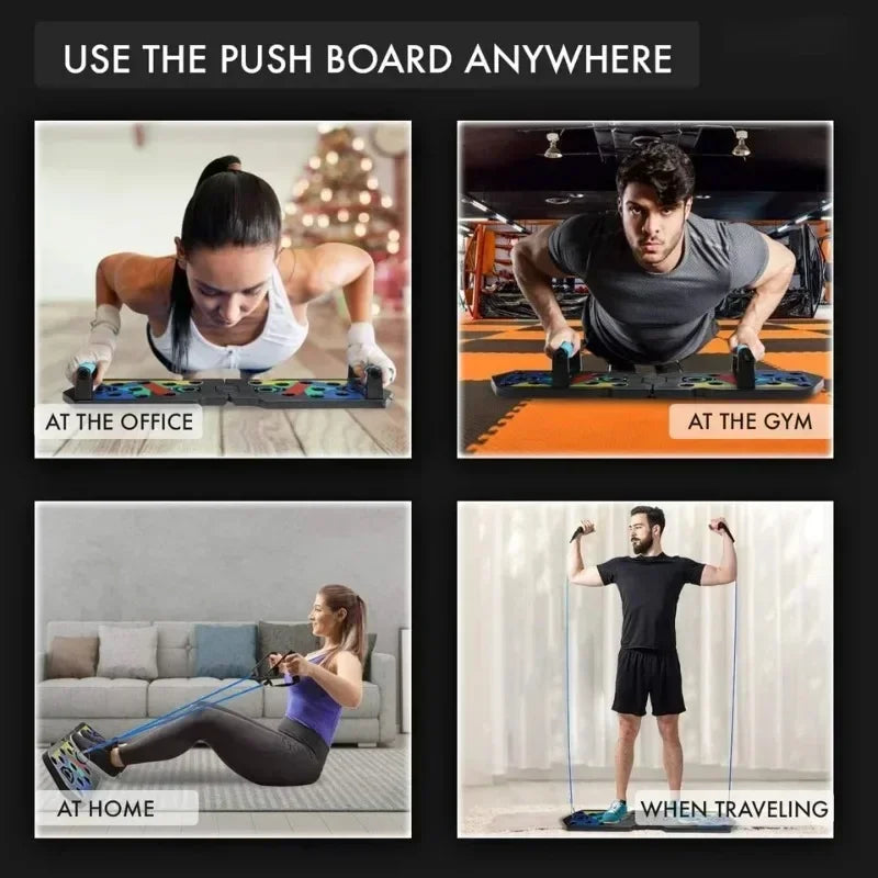 Tabla de flexiones portátil multifuncional 