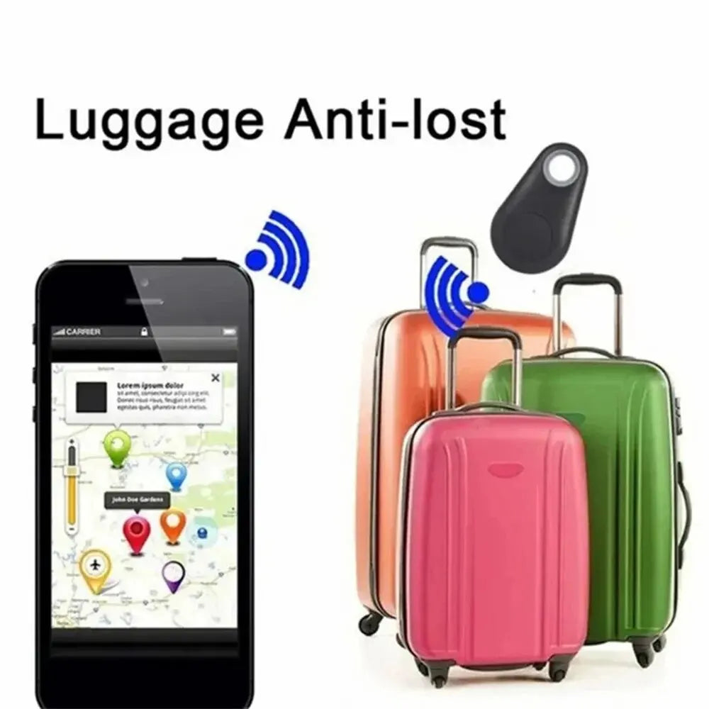 Minirastreador GPS inteligente para mascotas, alarma antipérdida, localizador inalámbrico con localizador de llaves y bolso para niños, recordatorio y control de obturador para selfies.