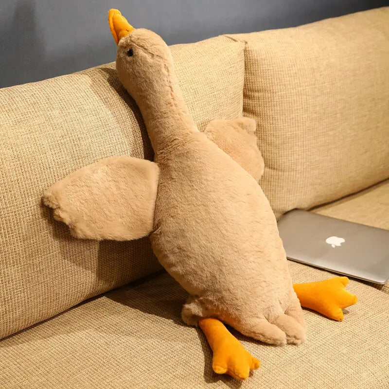 Pato gigante de peluche de ganso súper suave