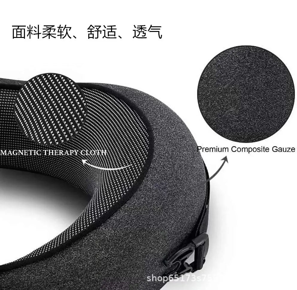 Almohada de viaje para el cuello con espuma viscoelástica en forma de U