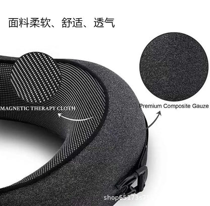 Almohada de viaje para el cuello con espuma viscoelástica en forma de U