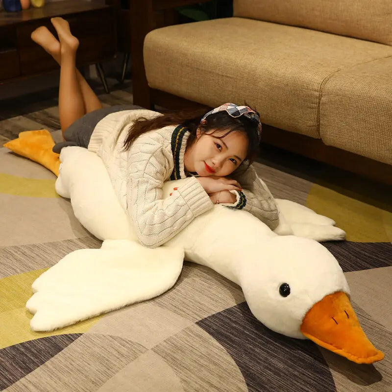 Pato gigante de peluche de ganso súper suave