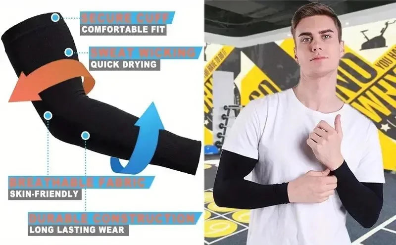 3 Pair of Breathable Sun Protection Sleeves - Breathable &amp; UV Protective Gear for Sports, Driving, &amp; Outdoor Adventures