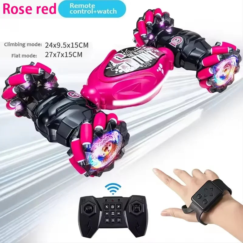 Coches eléctricos LED de acrobacias de escalada con control remoto