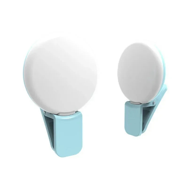 Universal Selfie Lamp Mobile Phone Lens Portable Flash Ring Luminous Ring Clip Light LED Selfie Light Makeup Lightings