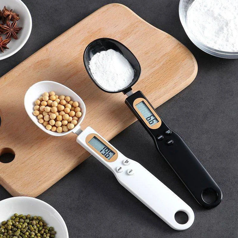 Báscula de cocina electrónica de 500 g y 0,1 g, LCD digital para medir harina, cuchara digital, miniherramienta de cocina para leche y café.