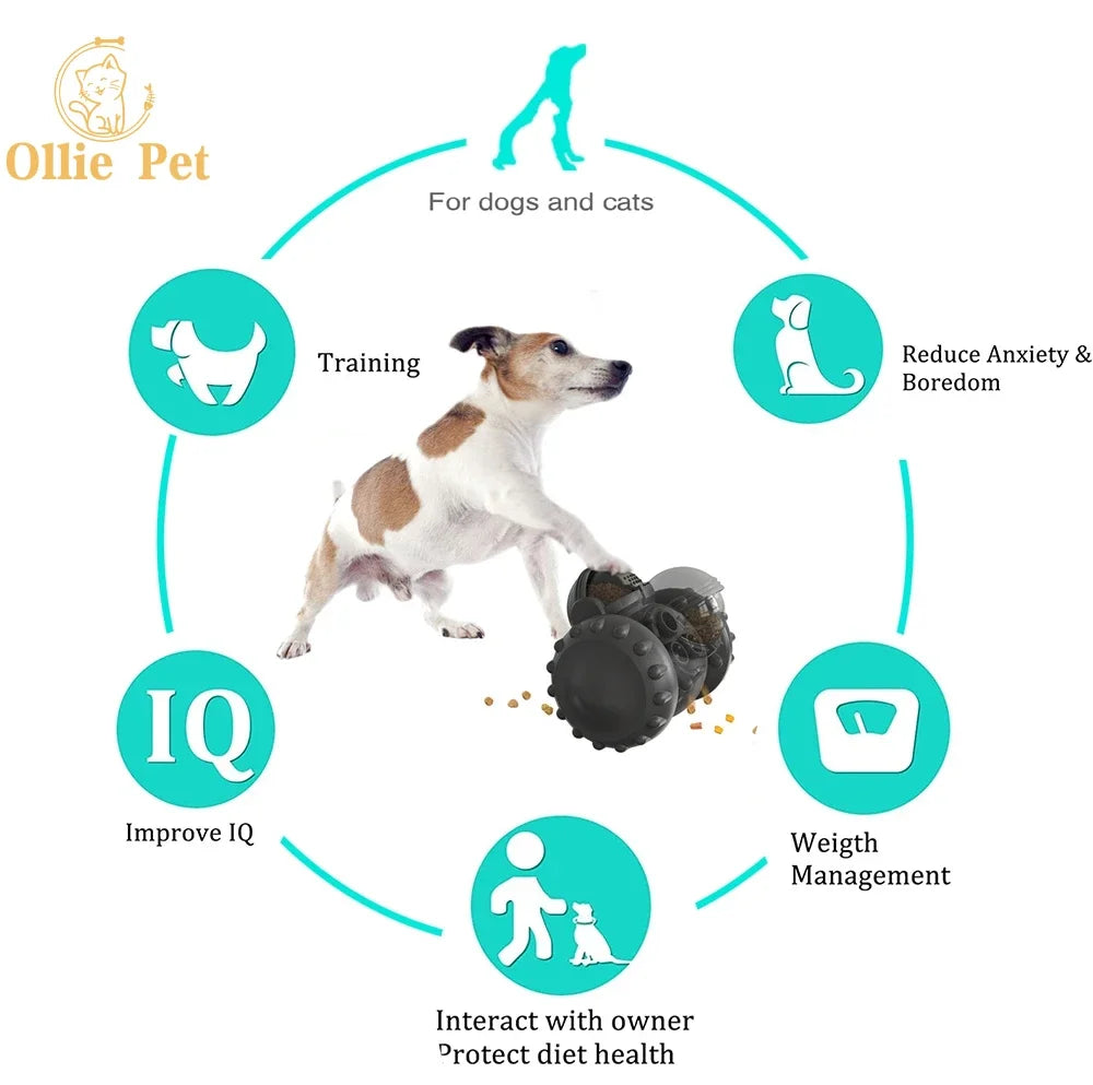Juguete interactivo para perros, robot de vaso, comedero de comida lenta, dispensador de golosinas para cachorros y gatos, suministros para perros, entrenamiento intelectual.