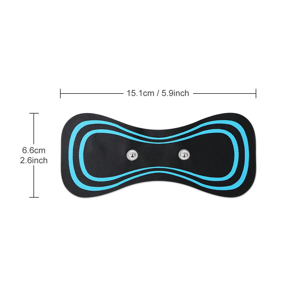 Mini masajeador cervical portátil EMS, camilla eléctrica para aliviar el dolor cervical y relajar los hombros.