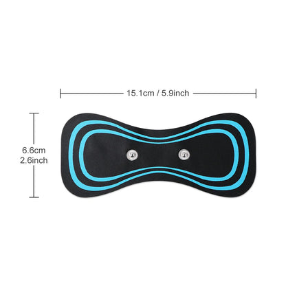 Mini masajeador cervical portátil EMS, camilla eléctrica para aliviar el dolor cervical y relajar los hombros.