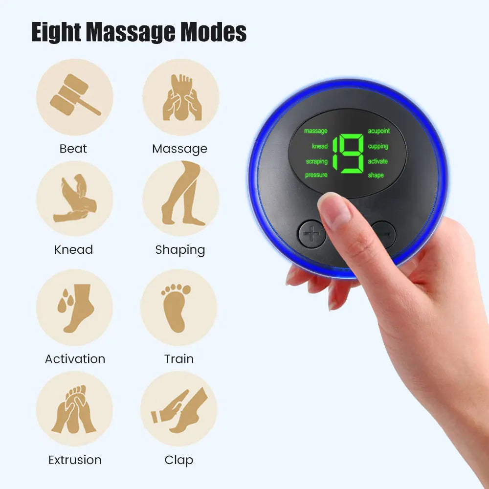 Masajeador de cuello EMS portátil para aliviar el dolor muscular