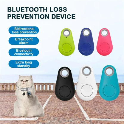 Minirastreador GPS inteligente para mascotas, alarma antipérdida, localizador inalámbrico con localizador de llaves y bolso para niños, recordatorio y control de obturador para selfies.