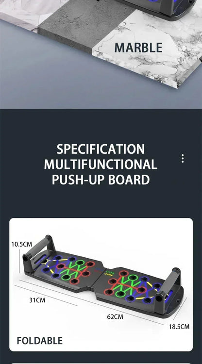 Tabla de flexiones portátil multifuncional 