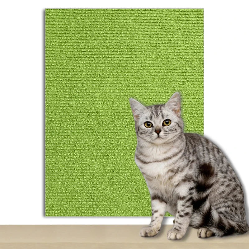 Alfombra autoadhesiva para rascar gatos, tablero para pared, antiarañazos, para sofá, bricolaje, protección para patas, afilable y recortable.