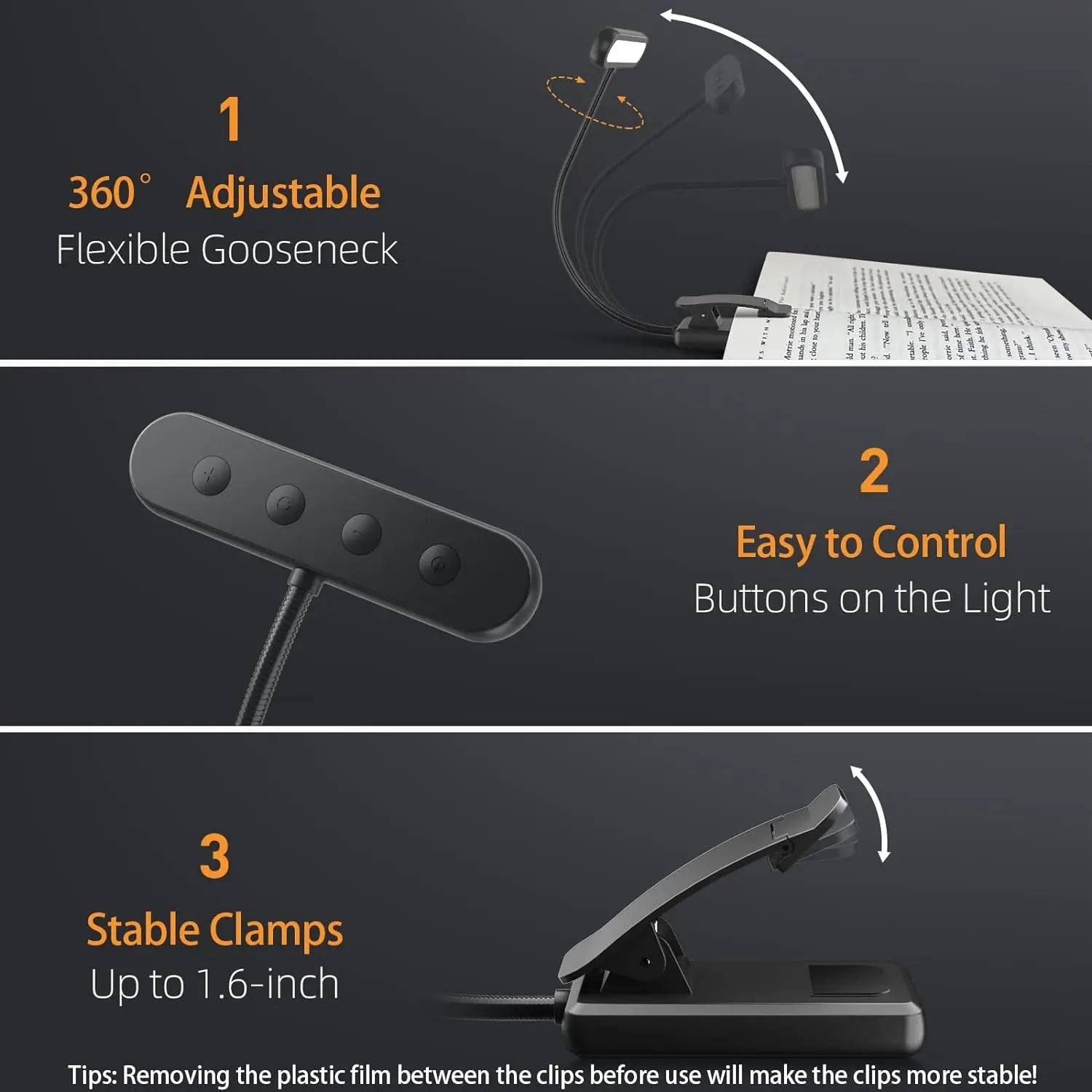 Luz de libro LED USB