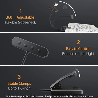 Luz de libro LED USB