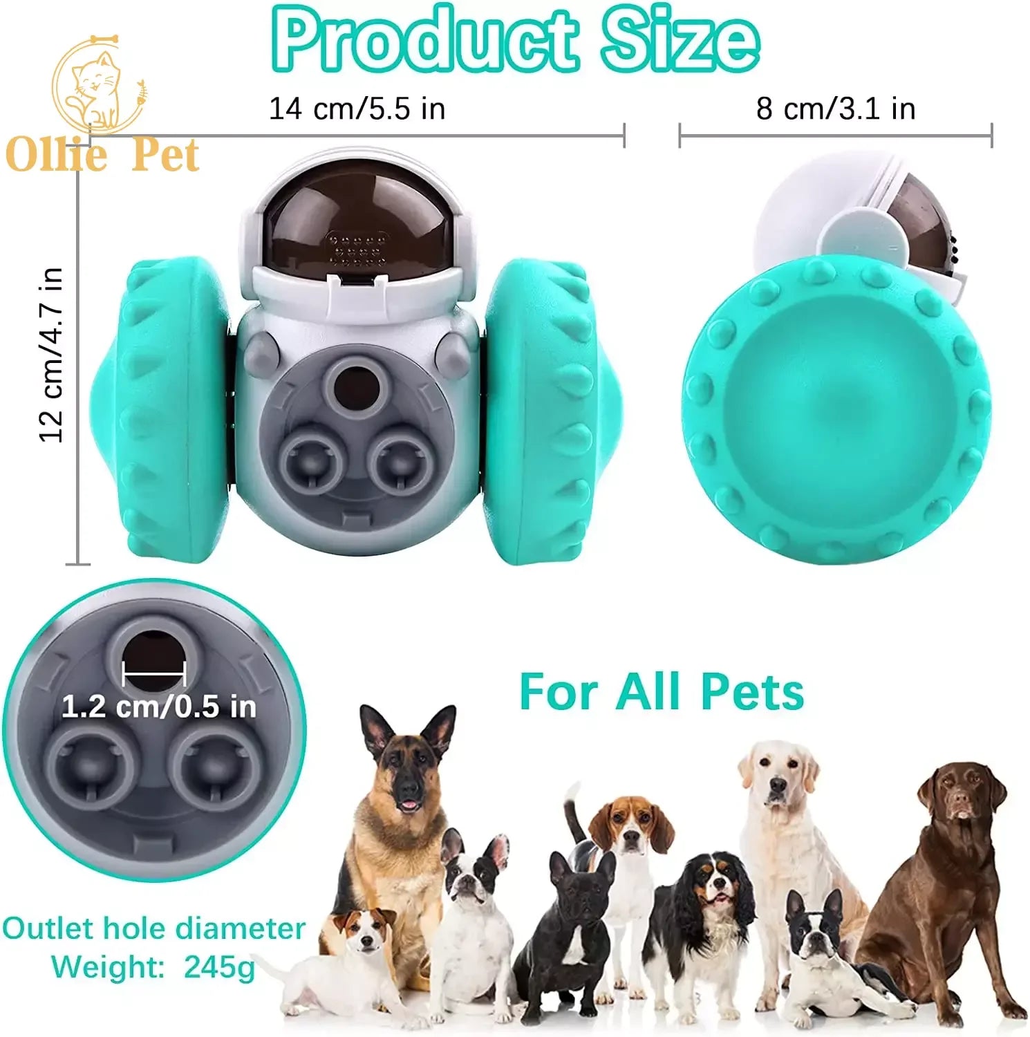 Juguete interactivo para perros, robot de vaso, comedero de comida lenta, dispensador de golosinas para cachorros y gatos, suministros para perros, entrenamiento intelectual.
