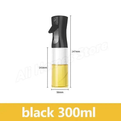 Botella pulverizadora de aceite de cocina, pulverizador de aceite de oliva para cocinar, 200/300/500 ml, botella pulverizadora neumática, dispensador de aceite en aerosol para barbacoa y fitness.