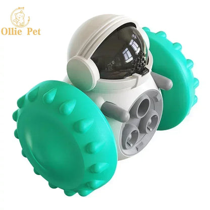 Juguete interactivo para perros, robot de vaso, comedero de comida lenta, dispensador de golosinas para cachorros y gatos, suministros para perros, entrenamiento intelectual.