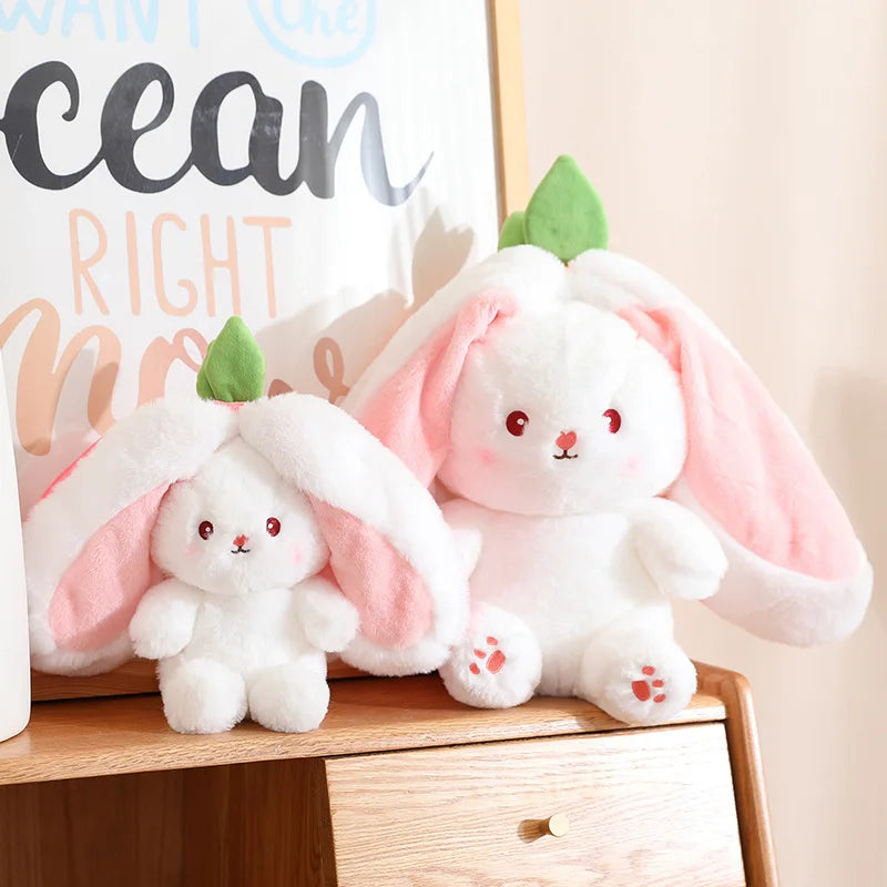 Peluche de conejo de zanahoria y fresa