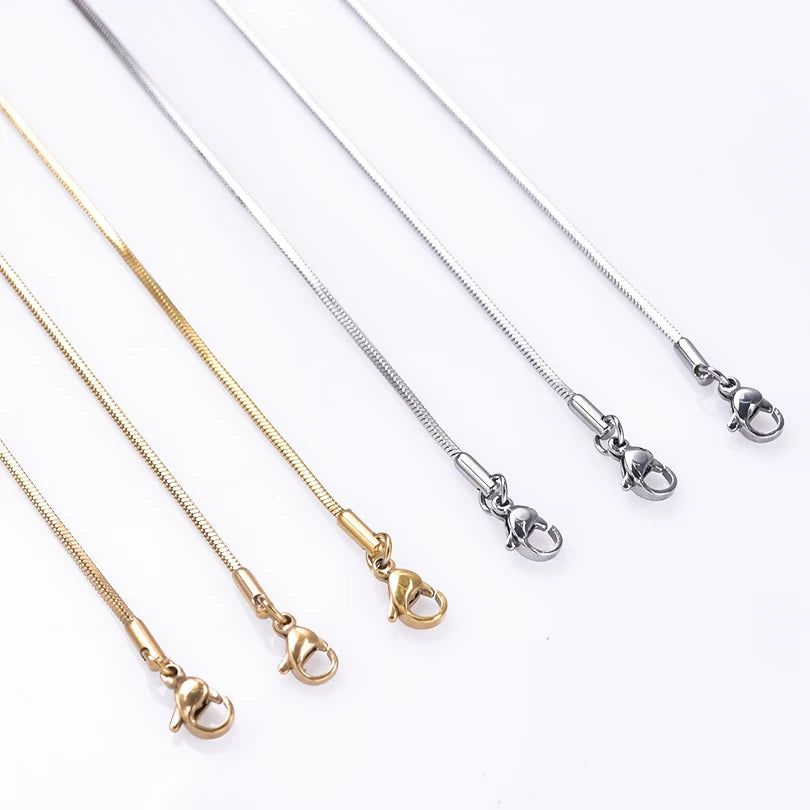 Snake Chain Necklace Stainless Steel