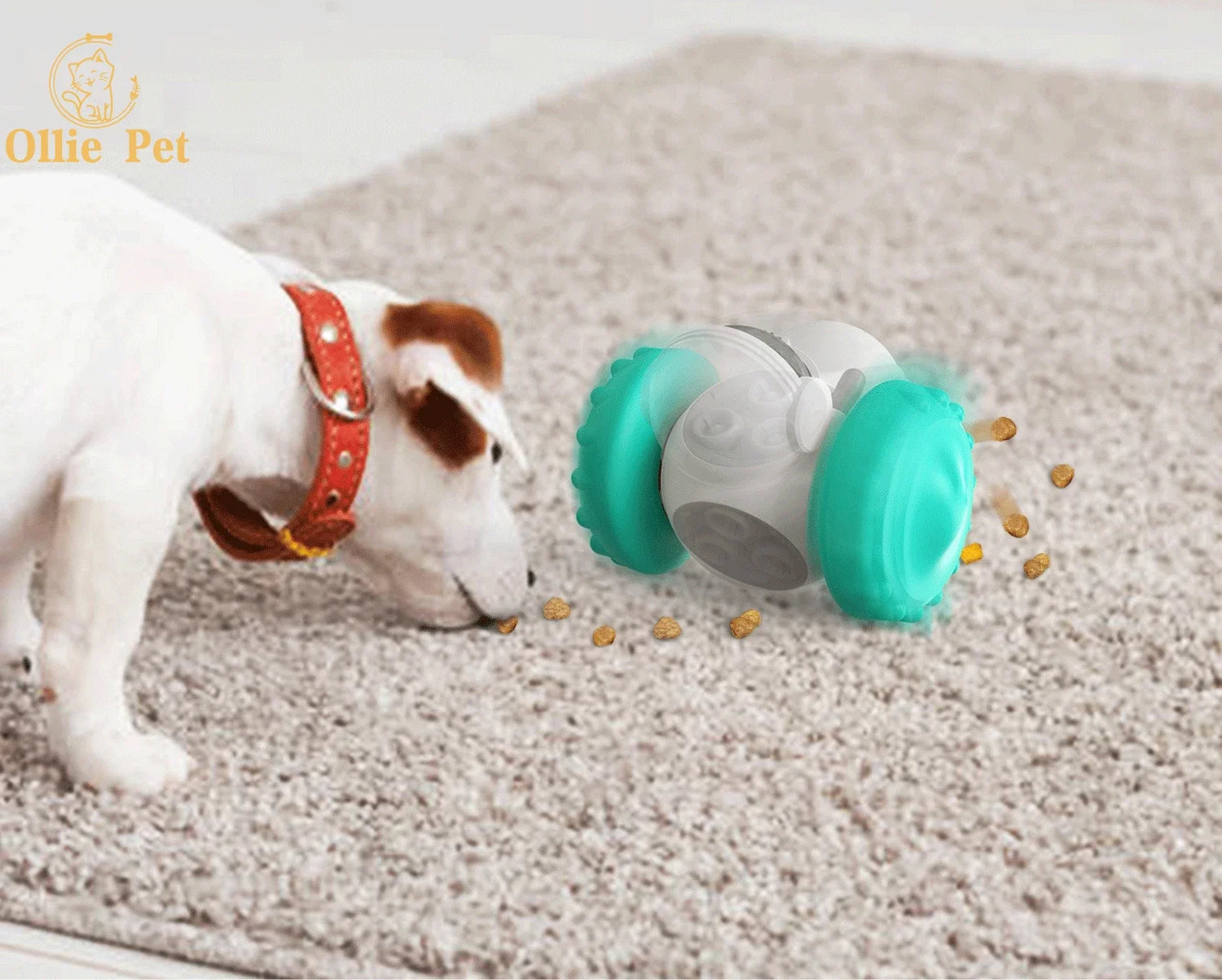 Juguete interactivo para perros, robot de vaso, comedero de comida lenta, dispensador de golosinas para cachorros y gatos, suministros para perros, entrenamiento intelectual.