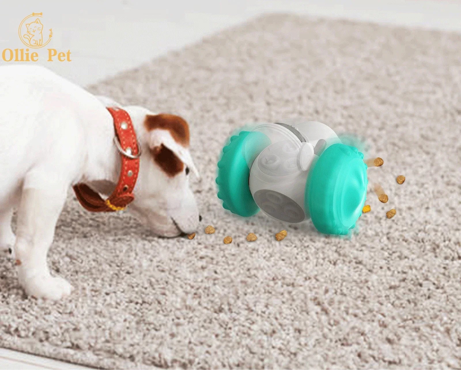 Juguete interactivo para perros, robot de vaso, comedero de comida lenta, dispensador de golosinas para cachorros y gatos, suministros para perros, entrenamiento intelectual.