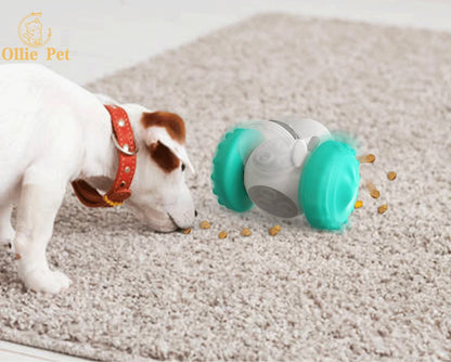 Juguete interactivo para perros, robot de vaso, comedero de comida lenta, dispensador de golosinas para cachorros y gatos, suministros para perros, entrenamiento intelectual.