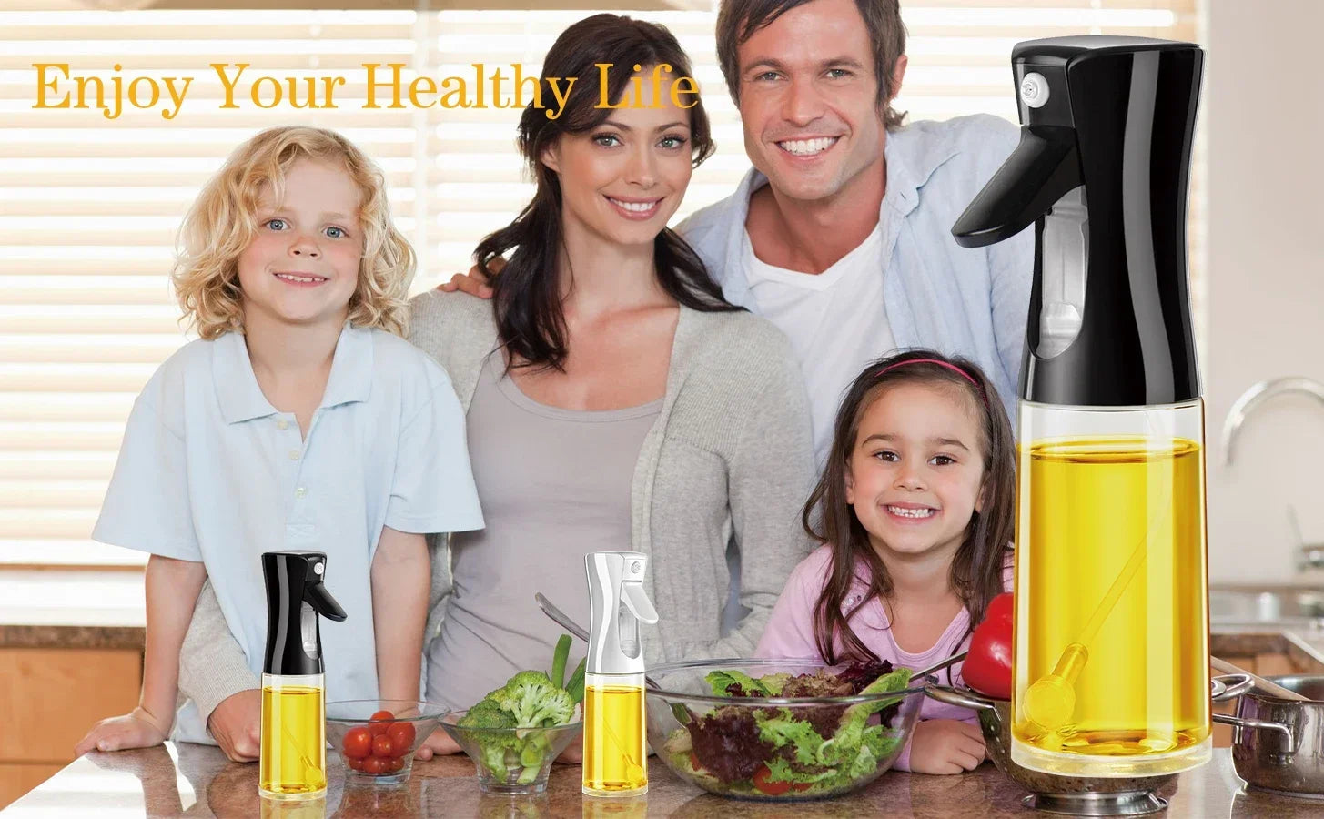 Botella pulverizadora de aceite de cocina, pulverizador de aceite de oliva para cocinar, 200/300/500 ml, botella pulverizadora neumática, dispensador de aceite en aerosol para barbacoa y fitness.