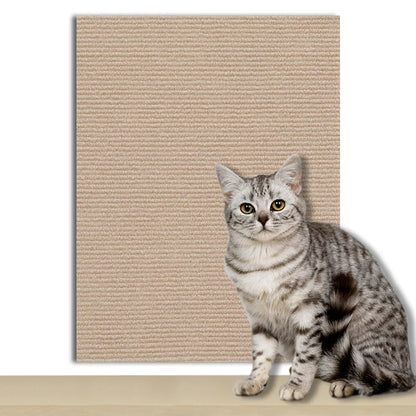 Alfombra autoadhesiva para rascar gatos, tablero para pared, antiarañazos, para sofá, bricolaje, protección para patas, afilable y recortable.