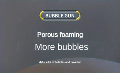 Pistola de burbujas automática eléctrica con luz LED