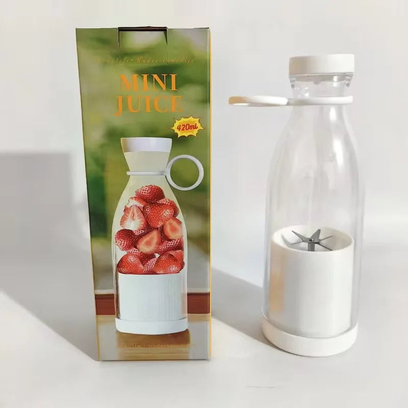 Exprimidor eléctrico USB de 40 W, 6 unidades, minilicuadora portátil, batidora de frutas, extractor, licuadora eléctrica rápida, máquina para hacer batidos y hielo.