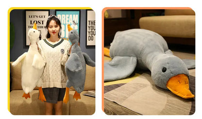 Pato gigante de peluche de ganso súper suave