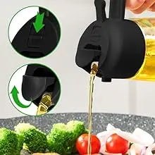 Botella pulverizadora de aceite de cocina, pulverizador de aceite de oliva para cocinar, 200/300/500 ml, botella pulverizadora neumática, dispensador de aceite en aerosol para barbacoa y fitness.