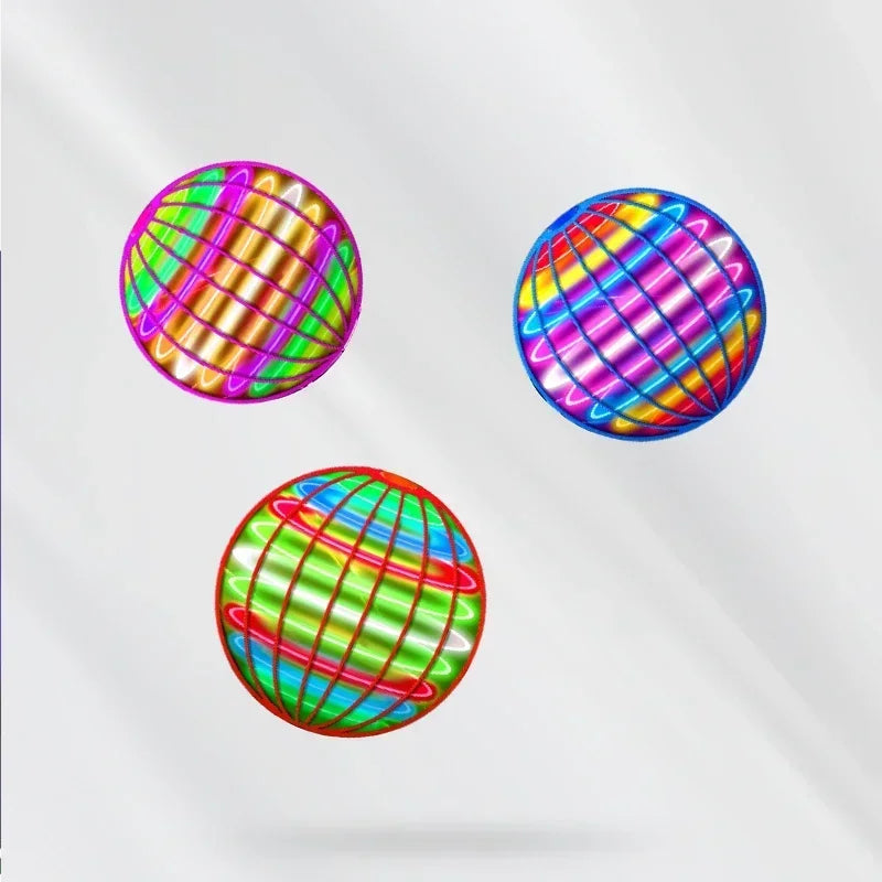 Flying Ball Boomerang Flyorb Magic With LED Lights Drone Hover Ball Fly Nova Orb Flying Spinner Fidget Toys Children Family Gif