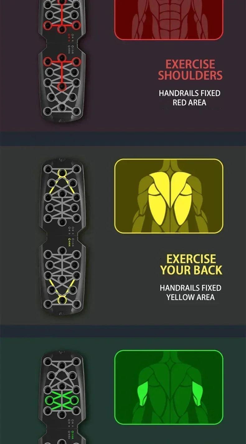 Tabla de flexiones portátil multifuncional 