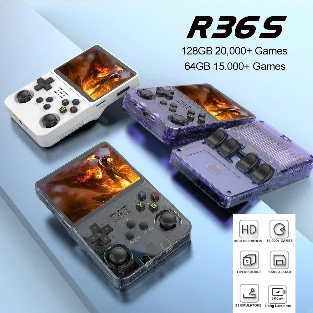 Retro Game Console Linux System 64GB 128GB