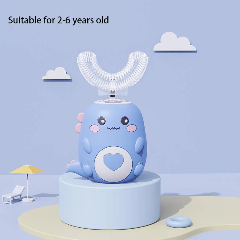 Cepillo de dientes eléctrico sónico en forma de U para niños