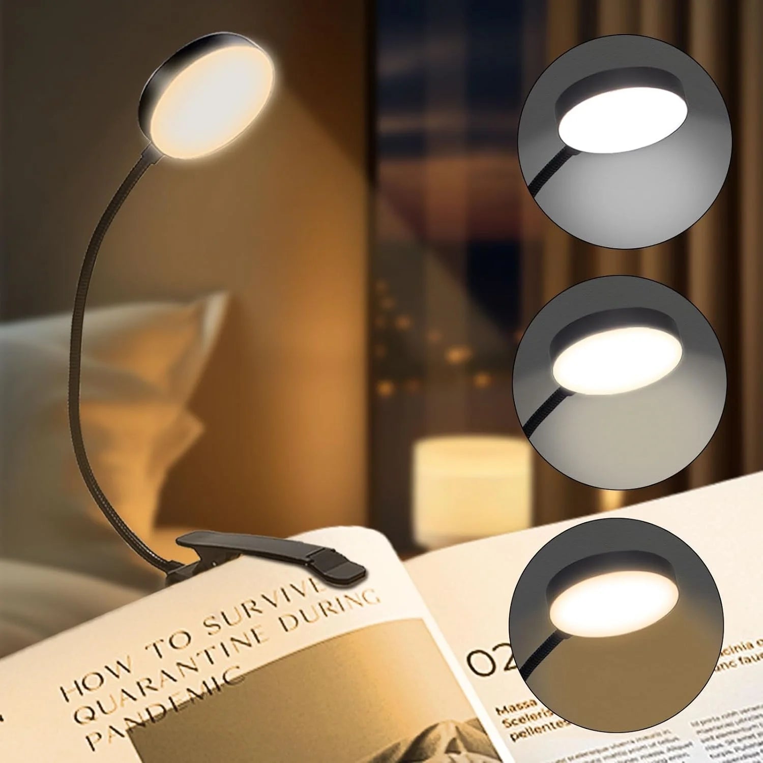 Luz de libro LED USB