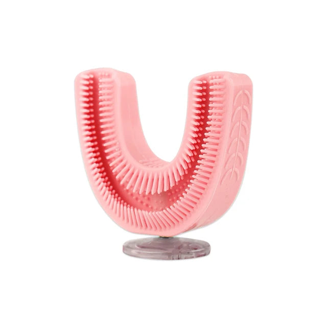 Cepillo de dientes eléctrico sónico en forma de U para niños