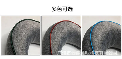 Almohada de viaje para el cuello con espuma viscoelástica en forma de U