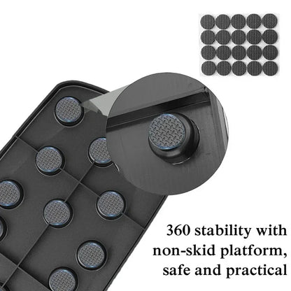 Tabla de flexiones portátil multifuncional de regalo con asas, equipo de fitness plegable para entrenamiento de pecho, abdomen, brazos y espalda.