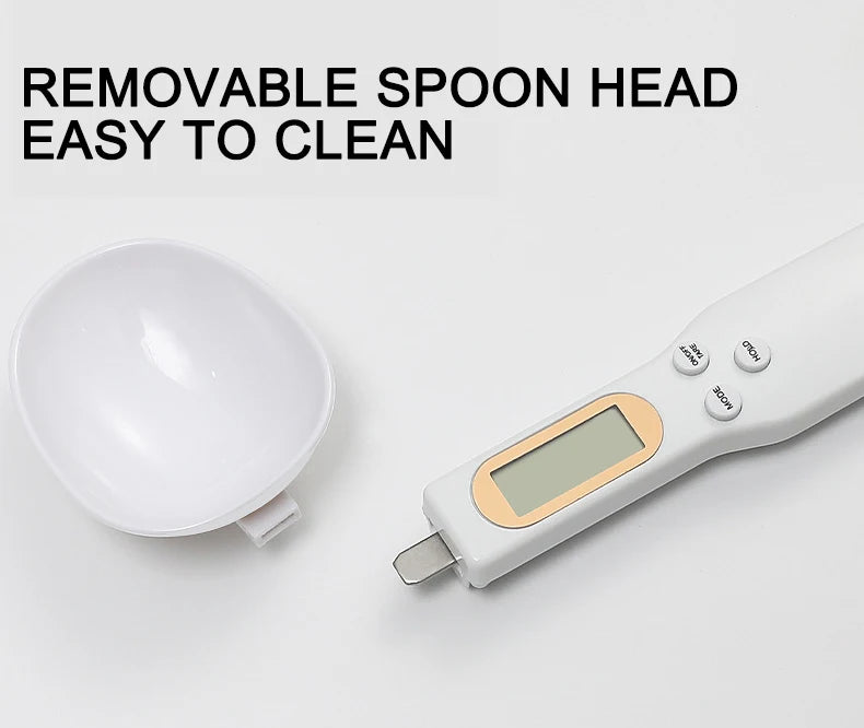 Báscula de cocina electrónica de 500 g y 0,1 g, LCD digital para medir harina, cuchara digital, miniherramienta de cocina para leche y café.
